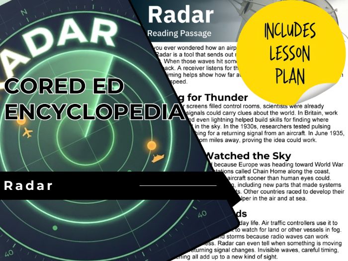 Radar Reading Comprehension Passage - Cored Ed Encyclopedia