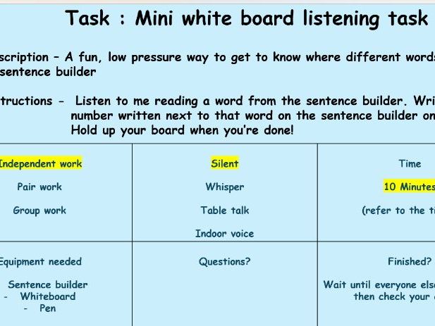 Language Gym Modelling Activities