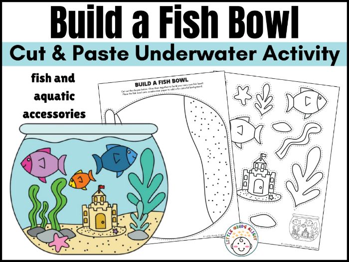 Build a Fish Bowl Craft | Cut & Paste Underwater Activity