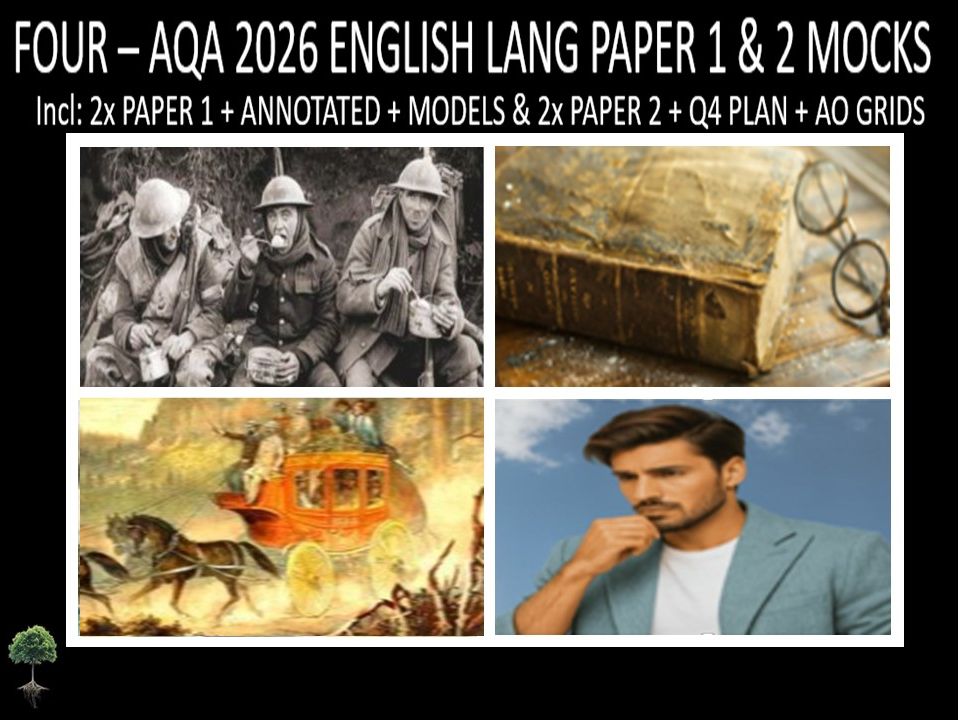 FOUR - AQA PAPER 1 & 2 | 2026 FULL MOCKS | ANNOTATED | Q4 PLAN | AO GRIDS | MODELS