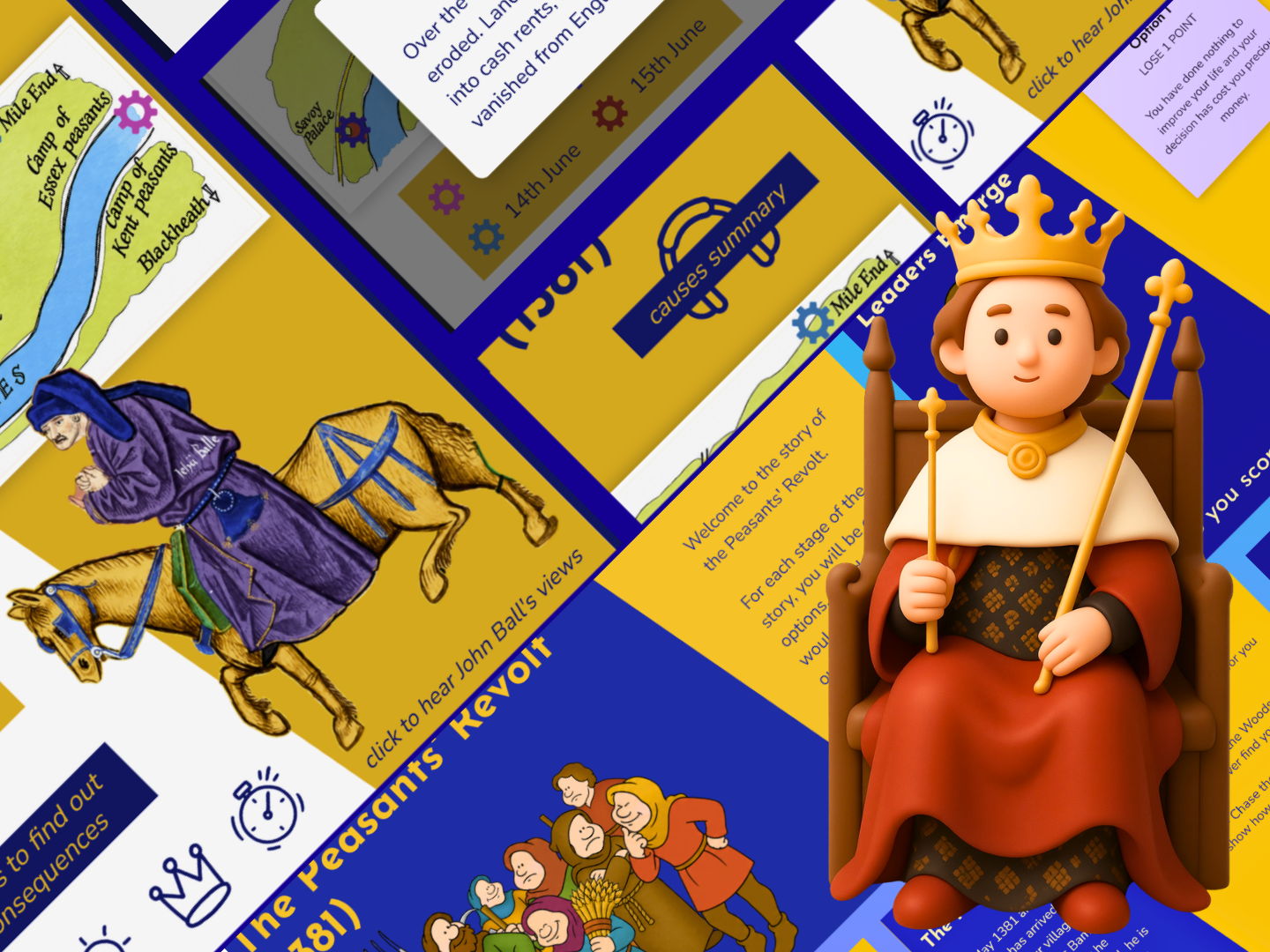 Common Entrance Medieval Realms/GCSE History - The Peasants' Revolt: Interactive Resources Bundle