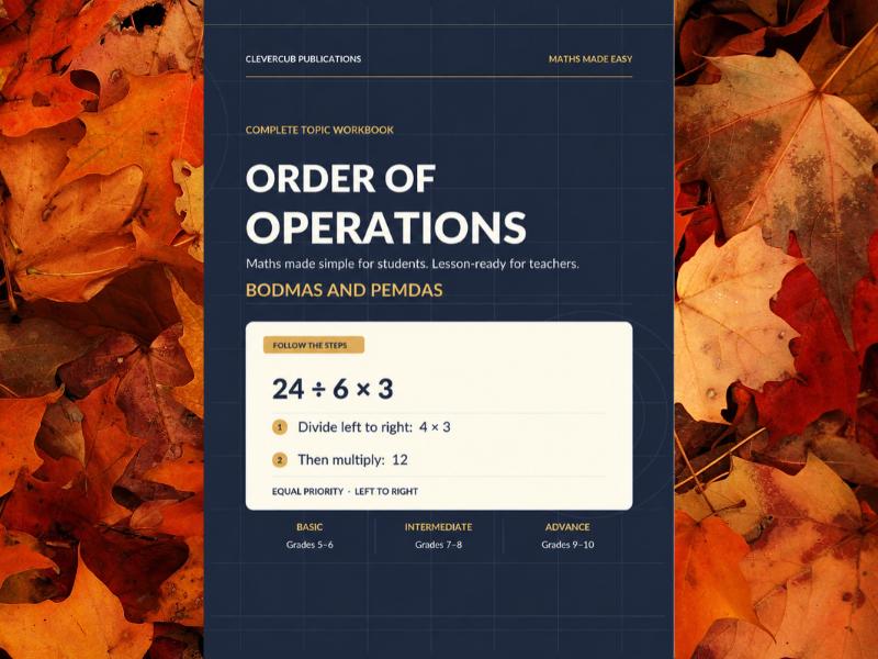 Explaining My Answer In Matjhs Order of Operations Workbook – BODMAS & PEMDAS | KS2–KS4 Maths ...