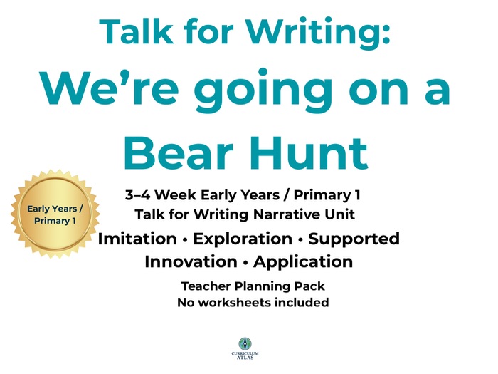 Talk for Writing – We’re Going on a Bear Hunt – 3–4 Week Early Years / Primary 1 Narrative Writing U