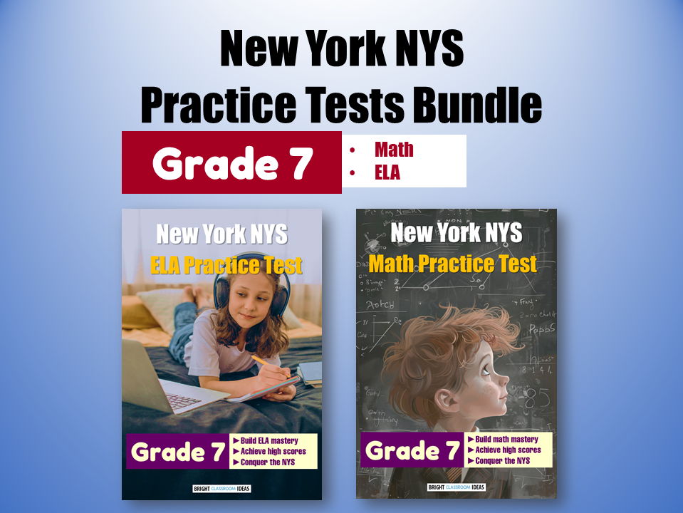 New York NYS Practice Tests Bundle for Grade 7