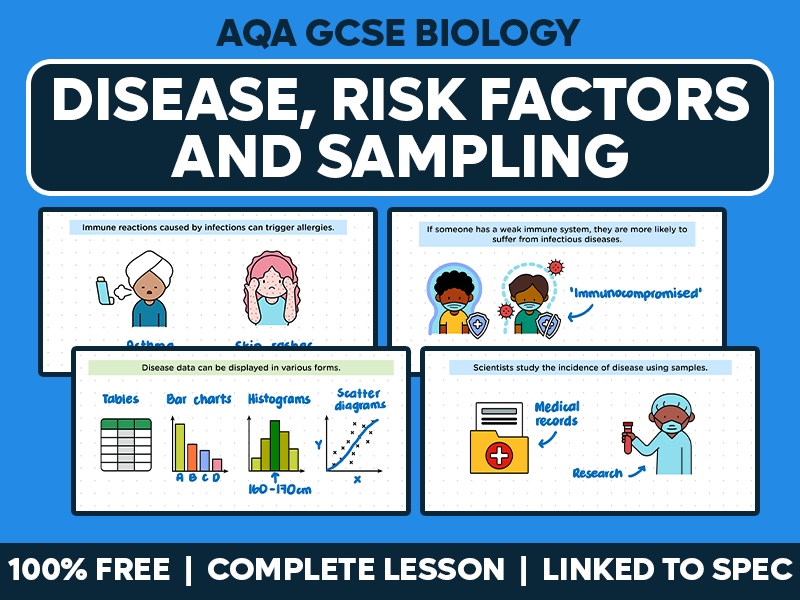 GCSE AQA Biology Complete Lesson - Disease, Risk Factors and Sampling