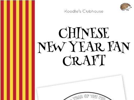 Chinese new year fan crafts