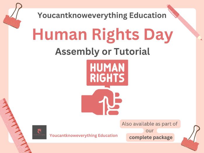 Human Rights Day Assembly / Tutor Time