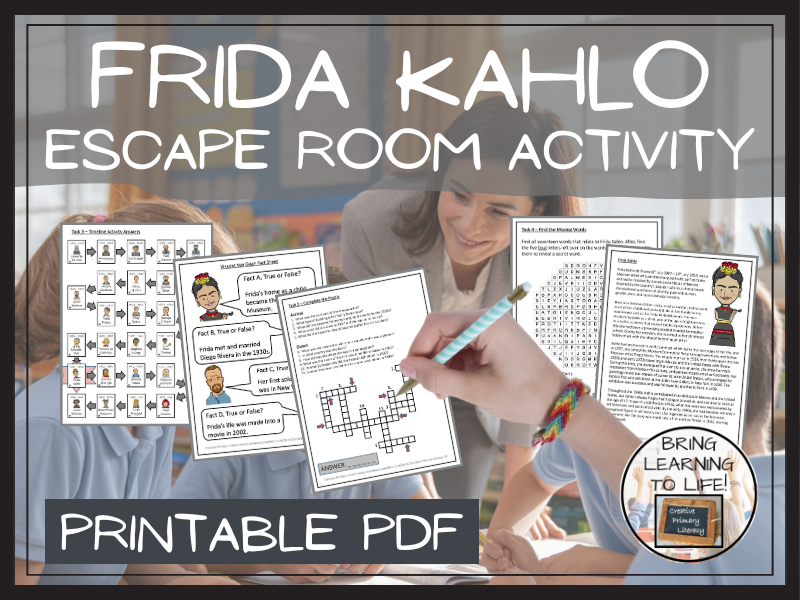 Frida Kahlo Escape Room Activity