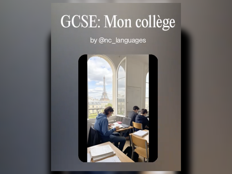 GCSE FRENCH SONG : Mon collège et mes matières (Video, Worksheet and answers)