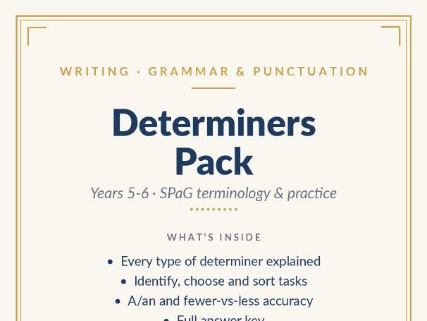 Determiners Pack