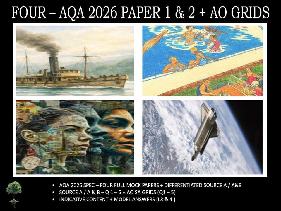 FOUR - AQA PAPER 1 & 2 | 2026 FULL MOCKS | AO GRIDS