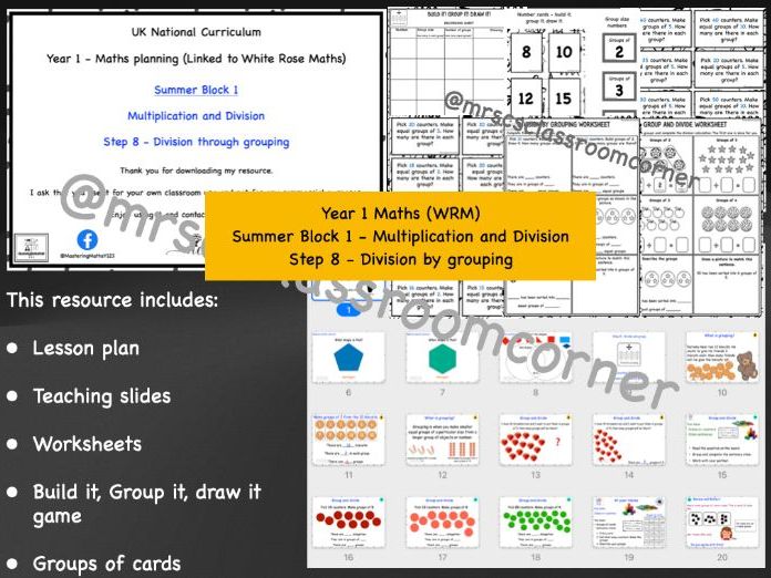 Division by grouping - Year 1 WRM Summer Blk 1 - Multiplication and Division Step 8