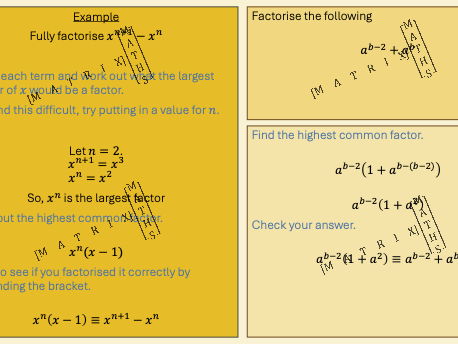 Unit 1 Lesson 3: Higher Simplifying Algebraic Fractions