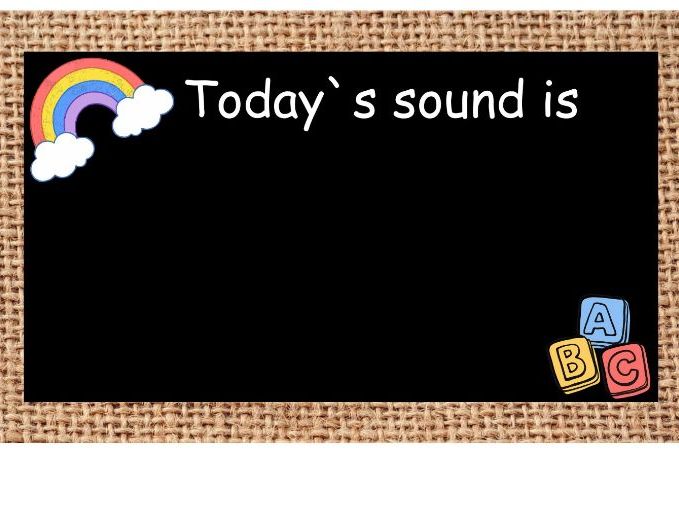 Today`s Sound- Phonics Display