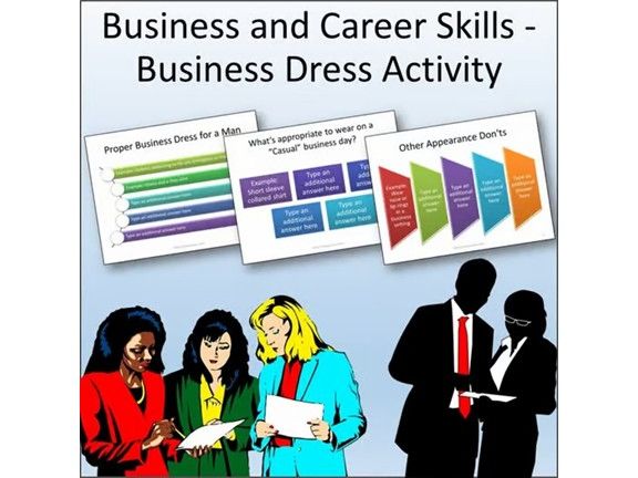 Business and Career Skills - Business Dress Lesson Activity