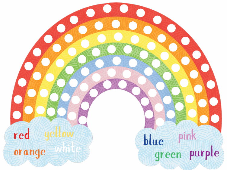 Rainbow 'Loose parts' activity