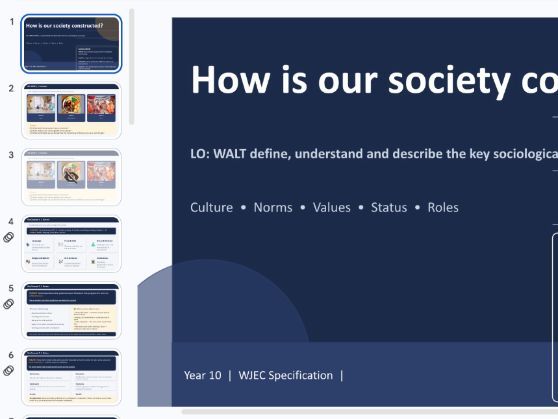 WJEC Key Concepts: Lesson 2 Key Concepts