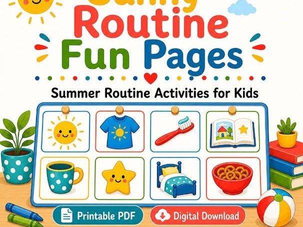 Sunny Routine Fun Pages