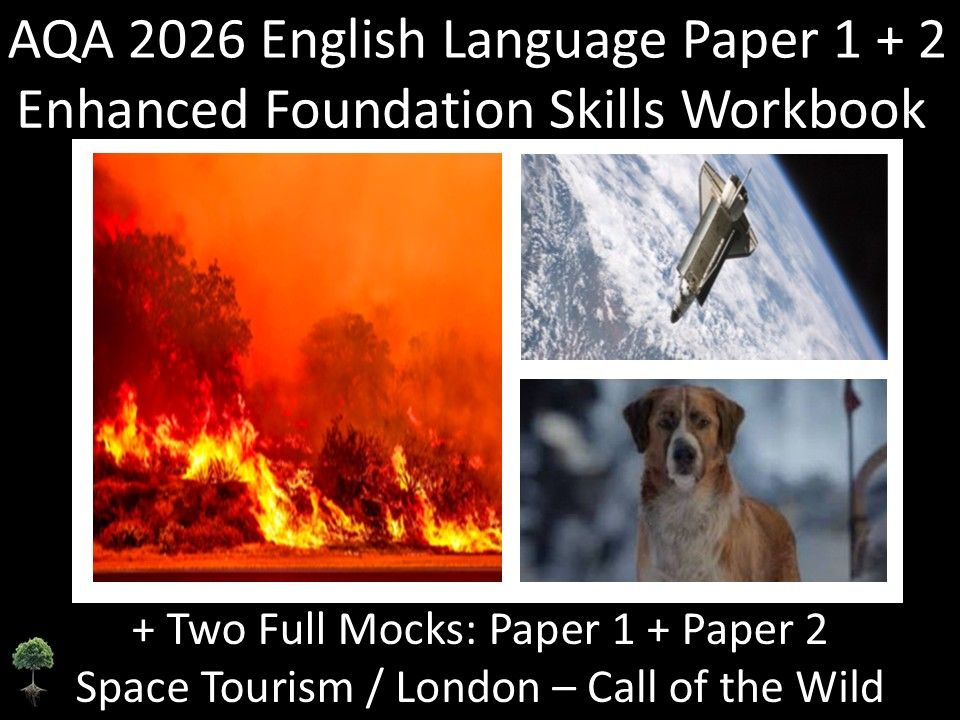 AQA 2026 English Language Paper 1 + 2 : Enhanced Foundation Skills Workbook + MODELS