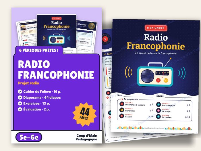 French Radio Show Project Grade 5-6 Francophonie Oral | Radio Francophonie