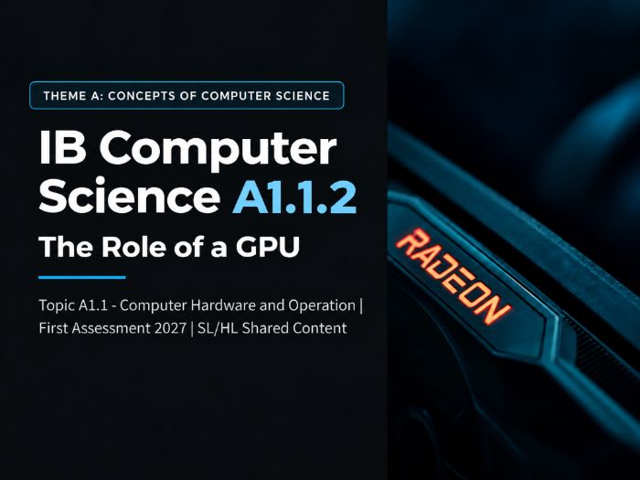 IB Computer Science A1.1.2 - The Role of a GPU