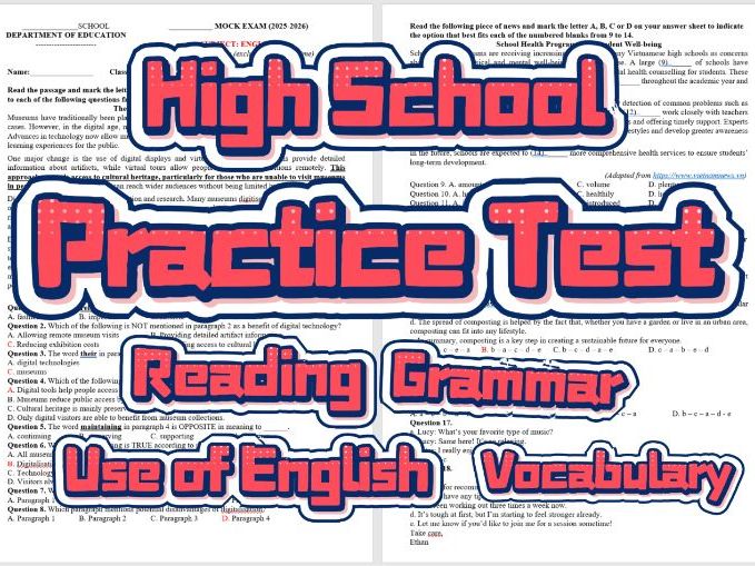 B1-B2 English Exam: Digital Museums, Celebrities & Renewable Energy