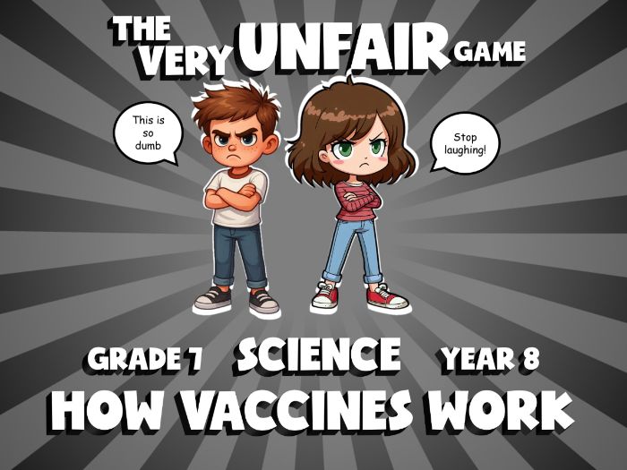 How Vaccines Work VERY UNFAIR GAME | No-Prep Year 8 Science Review Activity