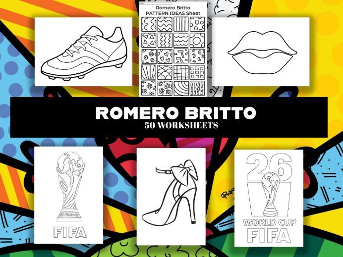 Football themed Romero Britto- Lesson Plan