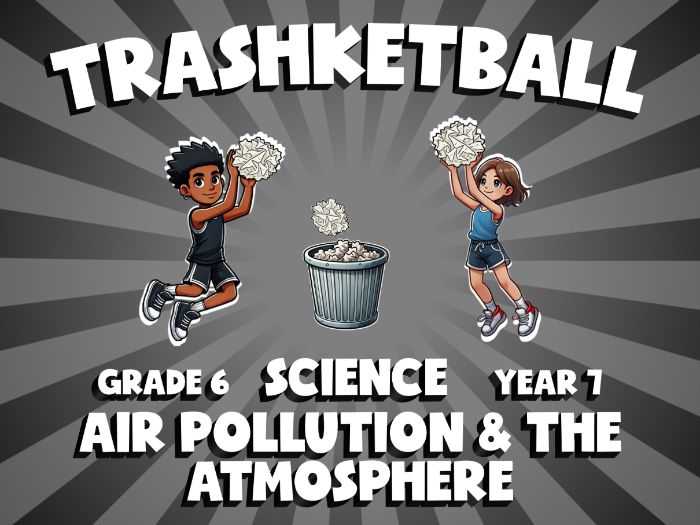 Air Pollution & the Atmosphere TRASHKETBALL Science Game | No-Prep Year 7 Review Activity