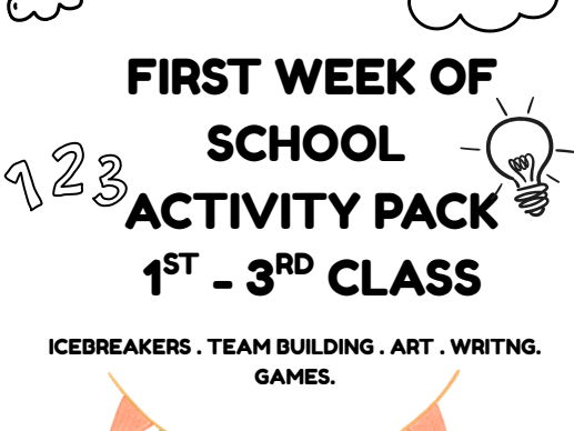 First Week of School Activity Pack