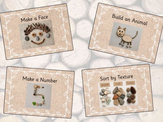 Loose Parts Challenge Cards (30 EYFS Continuous Provision Activities)