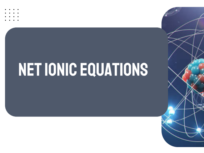 AP Chemistry Unit 4: Net Ionic Equations