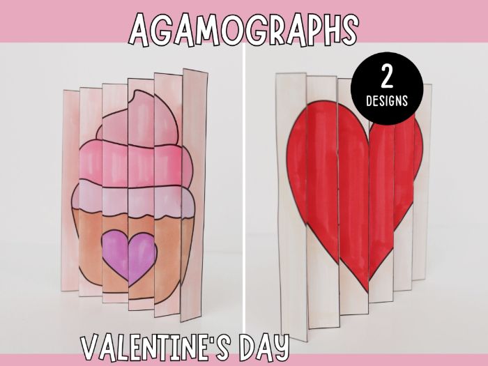 Valentine’s Agamograph - Magical Printable Craft for Kids