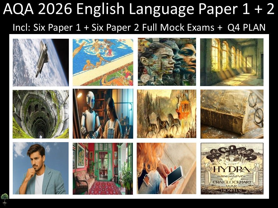 Twelve AQA 2026 GCSE English Language Paper 1 + 2 Mocks | Q4 Plan