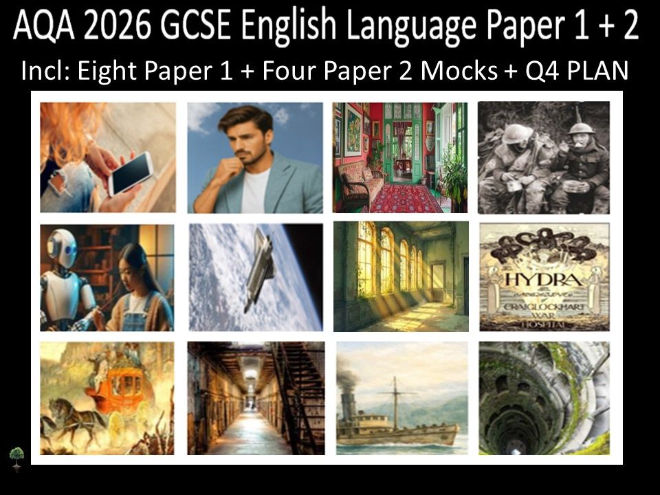 Twelve AQA 2026 GCSE English Language Paper 1 + 2 Mocks | Q4 Plan