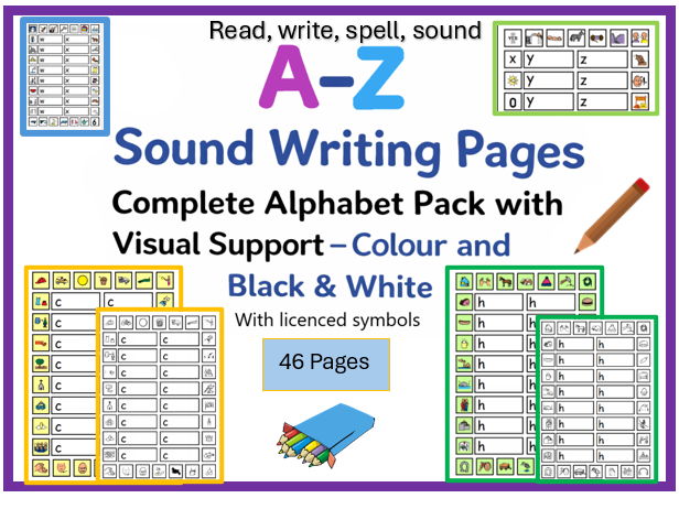 A-Z Letter Sound Writing Pack