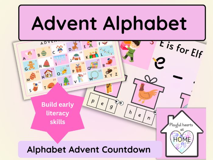Alphabet Advent calendar - initial sound