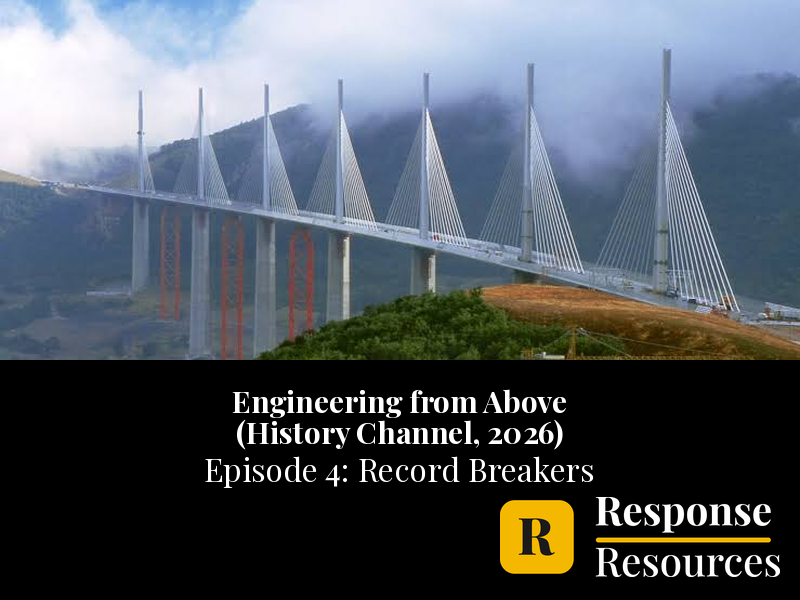 Engineering from Above Ep 4 Millau Viaduct & Gotthard Worksheet + Google Forms
