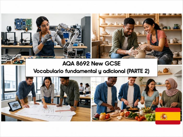 GCSE SPANISH: AQA 8692 New GCSE - Vocabulario fundamental y adicional (PART 2) - AQA New SPEC