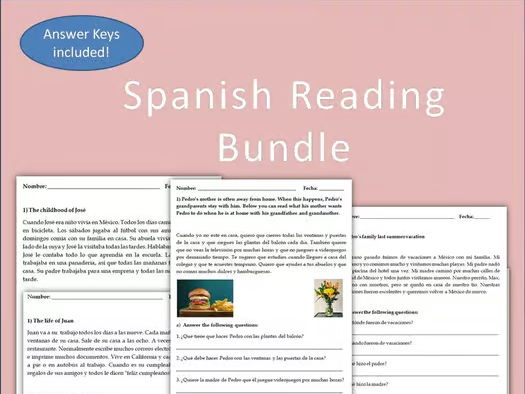 Spanish Reading Bundle