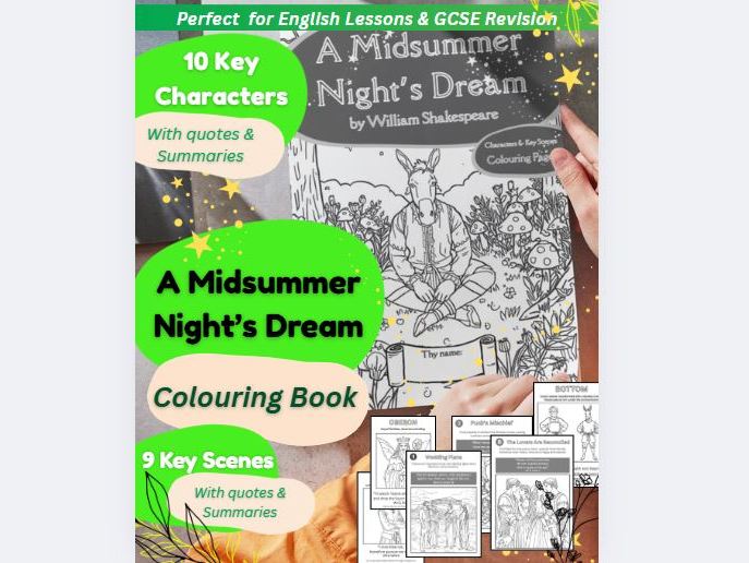 Shakespeare’s A Midsummer Night’s Dream Colouring Book (PDF)