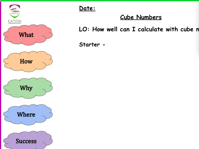 Primary - Cube Numbers
