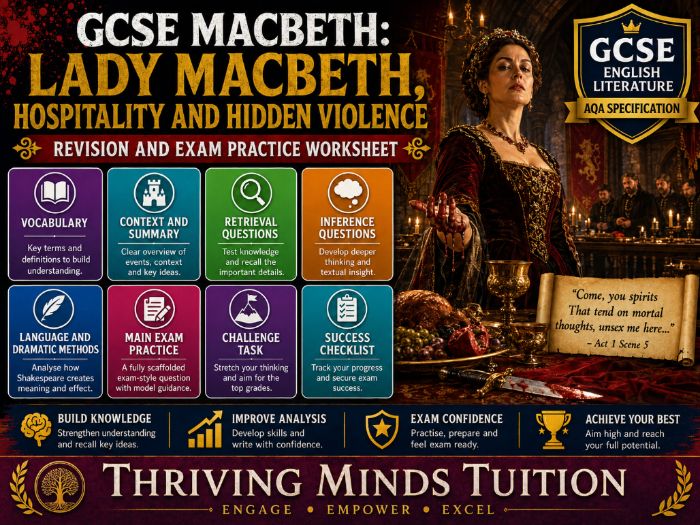 GCSE Macbeth: Lady Macbeth, Hospitality and Hidden Violence