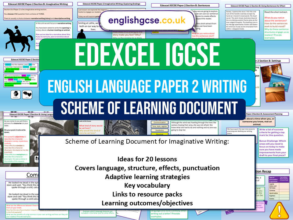 Edexcel IGCSE English Language Imaginative Writing
