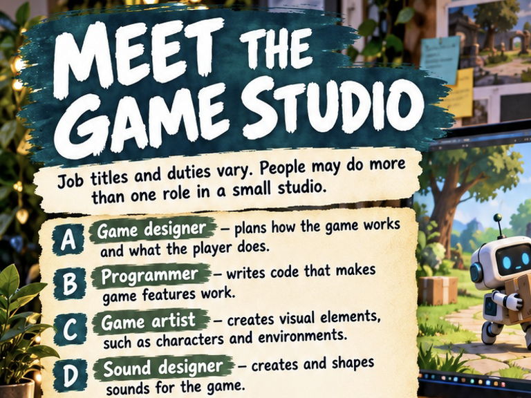 Behind the Scenes: Video Game Careers Workbook | Employability | KS3 KS4 SEND