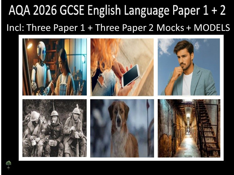 Six AQA 2026 GCSE English Language Paper 1 & 2 Mocks | Models