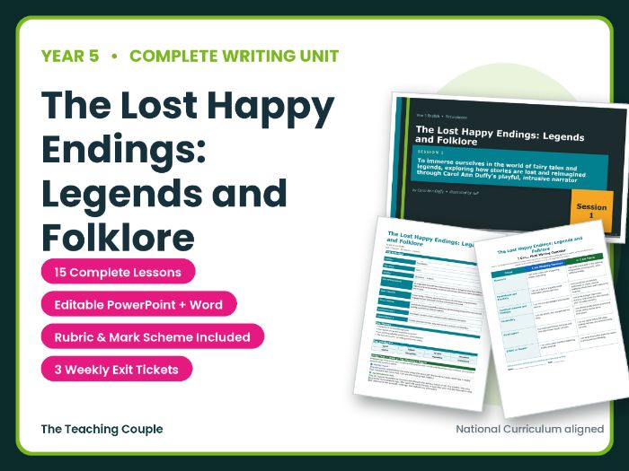 The Lost Happy Endings: Legends and Folklore | Year 5 English Unit