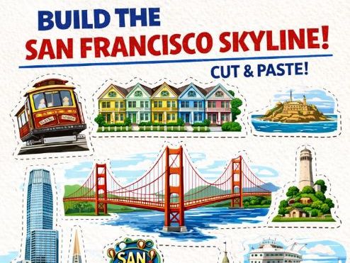 Cut and Paste San Francisco, California, USA- Fine Motor Skills