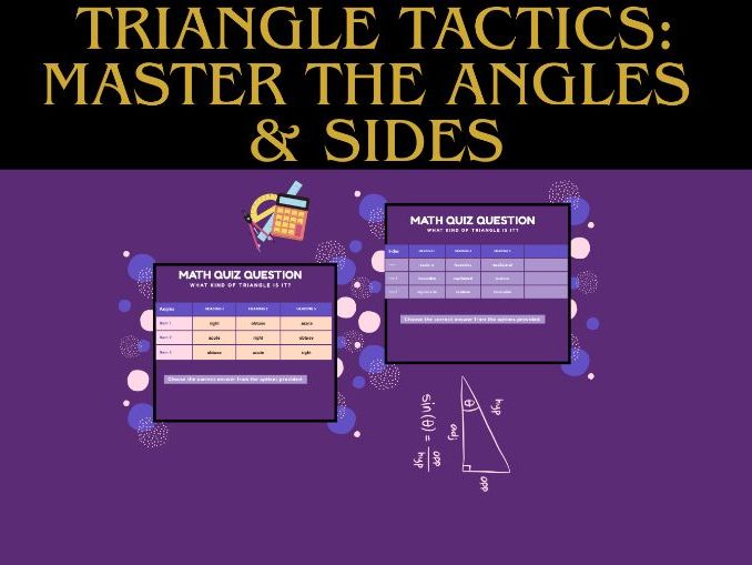 "Triangle Tactics: Master the Angles & Sides"