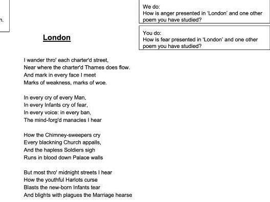 Annotate the poem starter